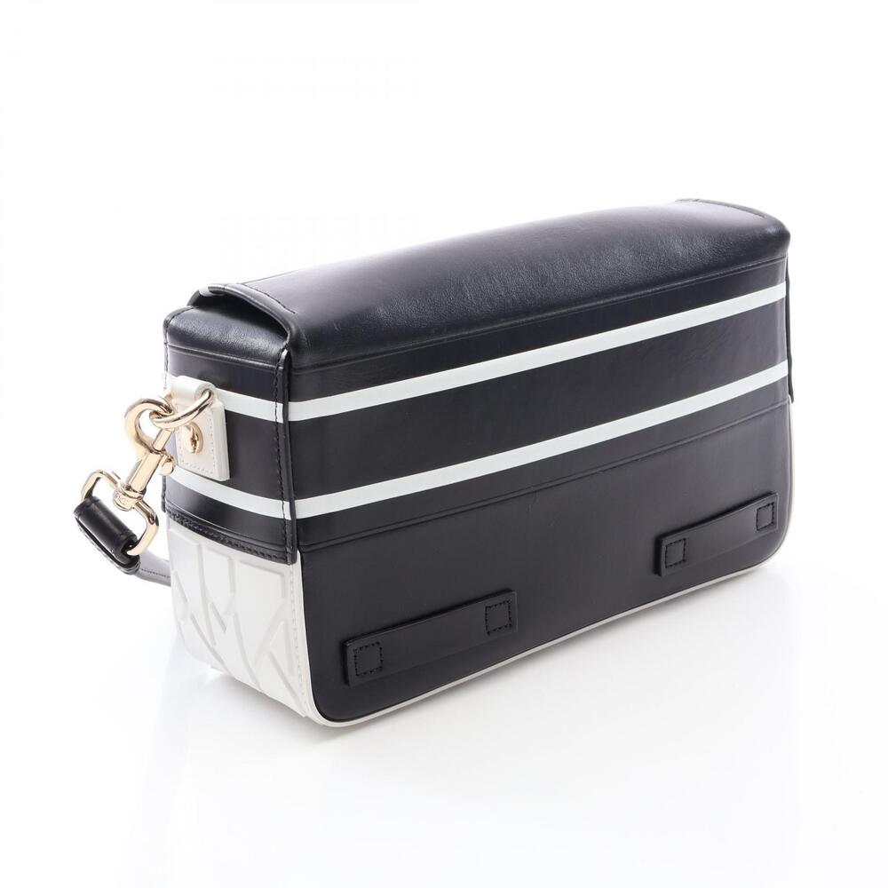 Dior White camp Black Shoulder Leather Christian Bag White Black